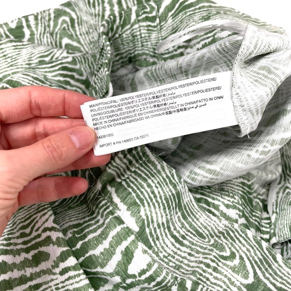 C/MEO Collective Energize Wide-leg Pants Sz S Woodgrain Ivy Green White - Picture 8 of 8